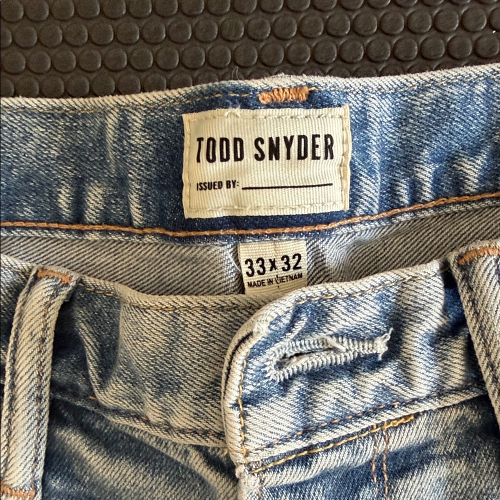 Todd Snyder Slim Fit Light Blue Denim Jeans 33x32 Never Worn